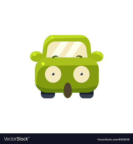 shocked-green-car-emoji-vector-8563048