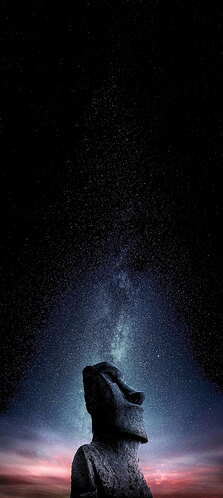 HD-wallpaper-moai-island-milk-way-colors-lights-nature-pascoa-sky-space-star-starry-statue