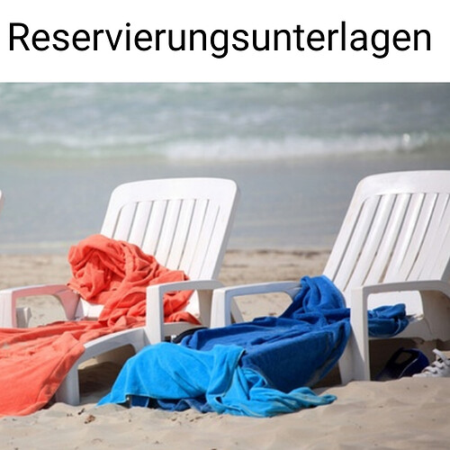 Reservierungsunterlagen