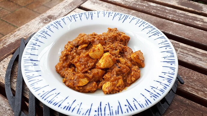 Hähnchen Curry vom Grill