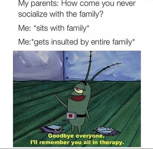 socialize with the family