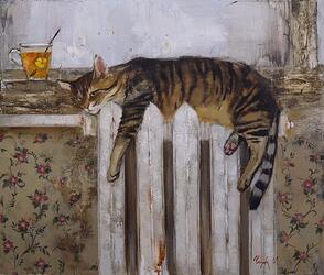 Maria Chepeleva - A Cat on the Radiator