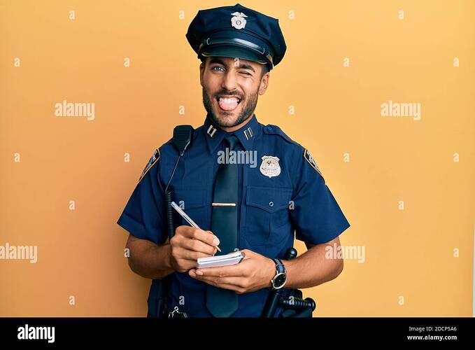 handsome-hispanic-man-wearing-police-uniform-writing-traffic-fine-sticking-tongue-out-happy-with-funny-expression-2DCP5A6
