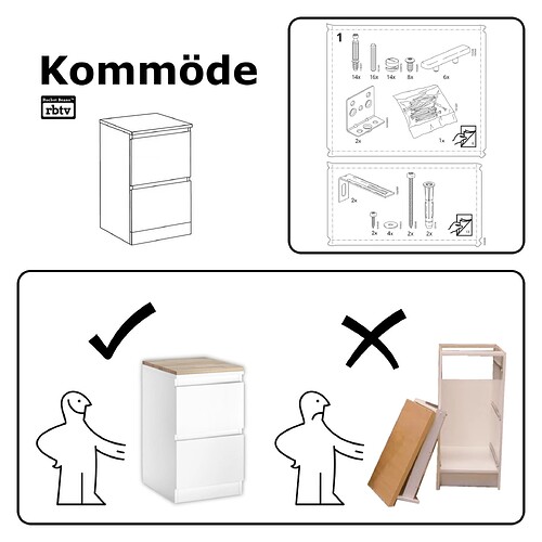 Kommöde_Anleitung_schwedisches_Möbelhaus