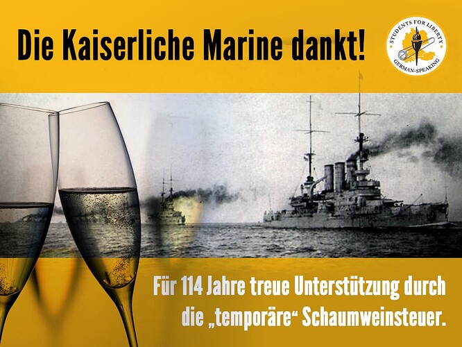 Schaumweinsteuer-Kaiserliche-Marine