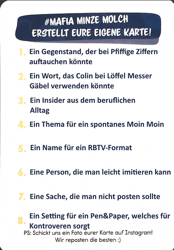 Mafia Minze Molch 1