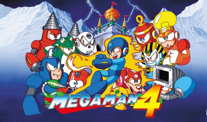 Mega Man 4 Logo