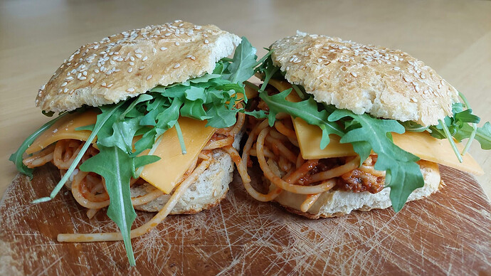 Spaghetti Bolognese Burger