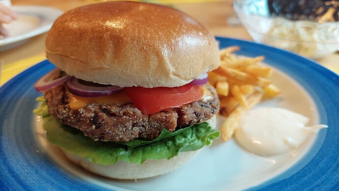 Bohnenpatty-Burger