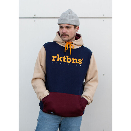 rktbnsz-men-hoodie-og-colorblock-sand-navy-maroon