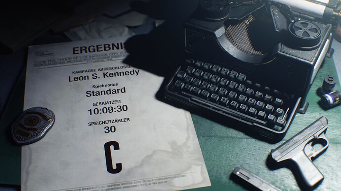 Resident Evil 2 - Leons Endcard
