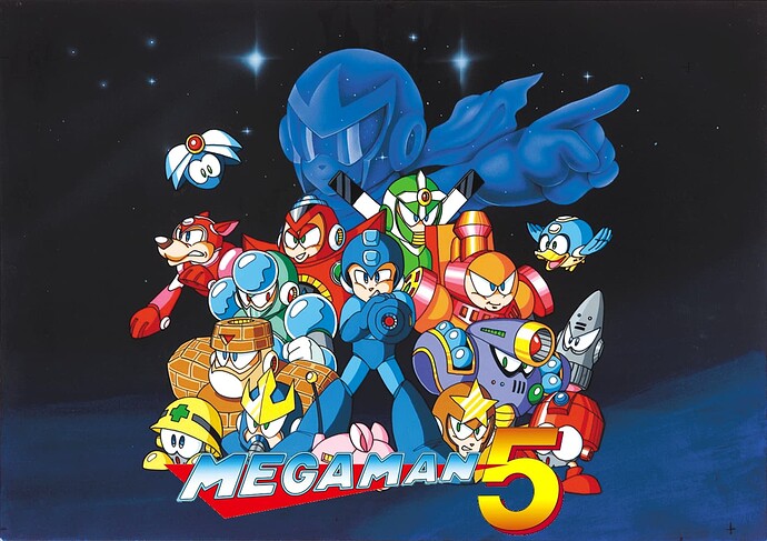 Mega Man 5 logo