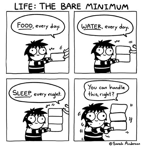 bare minimum