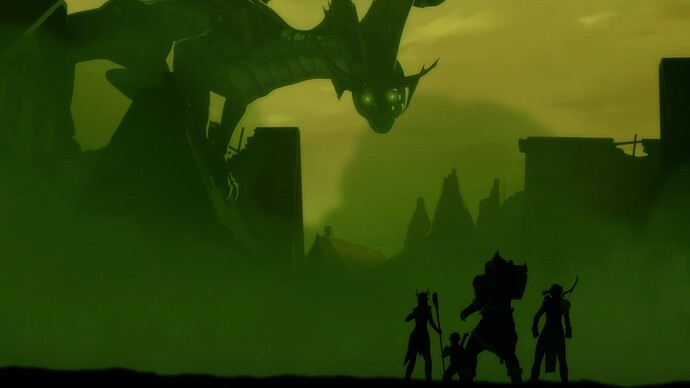 Legend of Vox Machina - green dragon