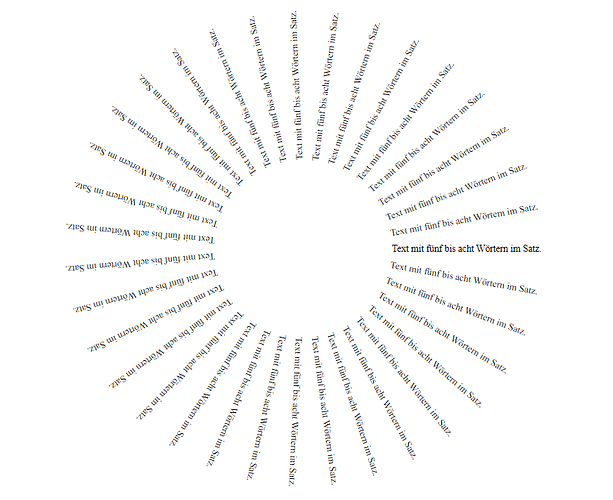 Text im Kreis