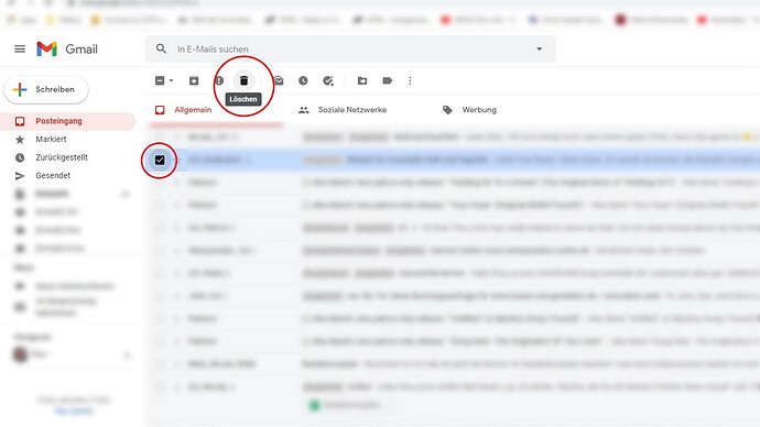 E-Mail löschen Verändert Cropped