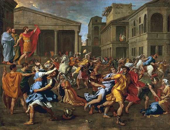 Nicolas Poussin - L_enlèvement des Sabines, 1637-38