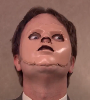 DwightSchruteFaceMask