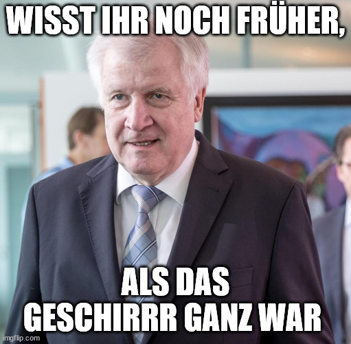 als das Geschirr ganz war