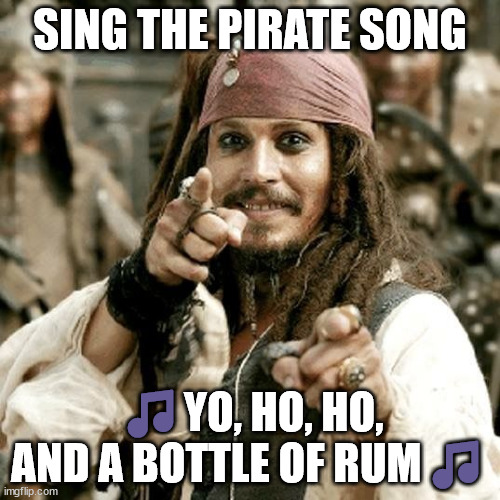 🎵Yo, Ho, Ho, and a Bottle of Rum🎵